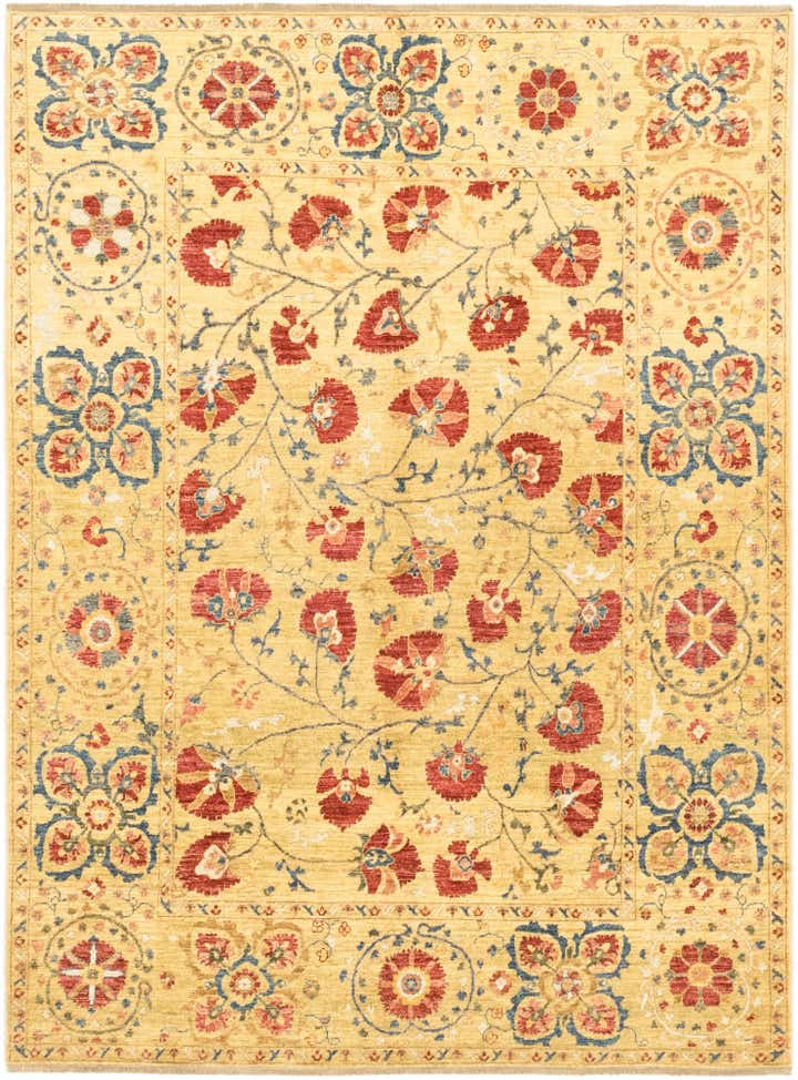 5' 2 x 6' 11 Hand Knotted Ariana Ziegler Oriental Rug