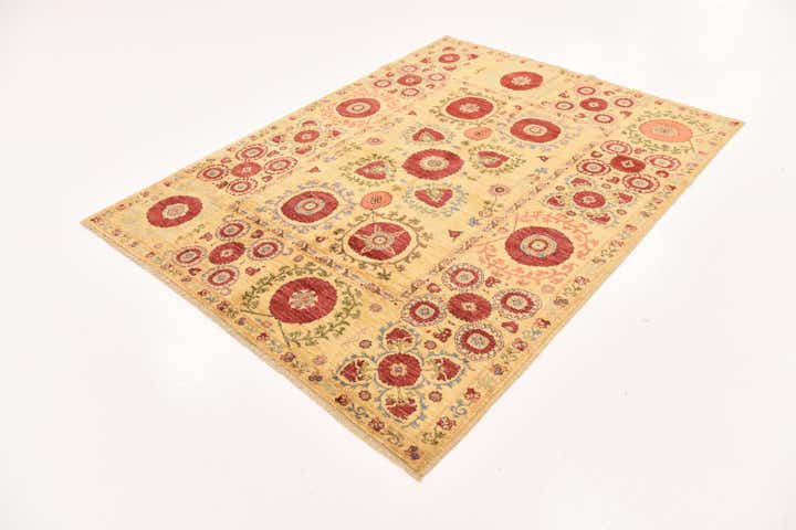 5' x 6' 9 Hand Knotted Ariana Ziegler Oriental Rug