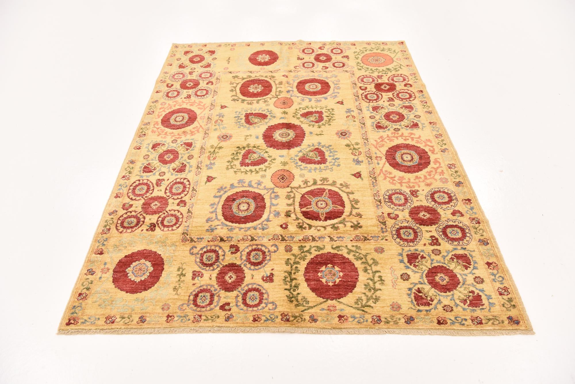 5' x 6' 9 Hand Knotted Ariana Ziegler Oriental Rug