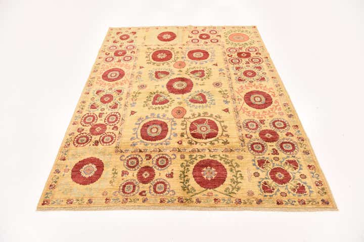 5' x 6' 9 Hand Knotted Ariana Ziegler Oriental Rug