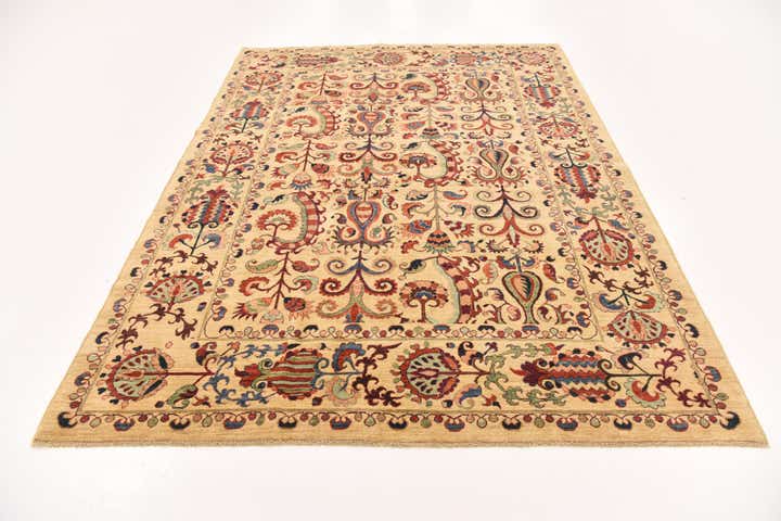 6' 3 x 8' 4 Hand Knotted Ariana Ziegler Oriental Rug