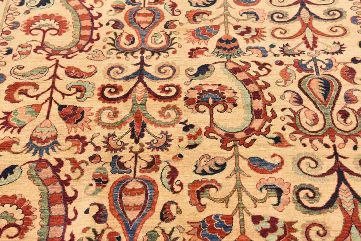 Detail image of 6' 3 x 8' 4 Hand Knotted Ariana Ziegler Oriental Rug