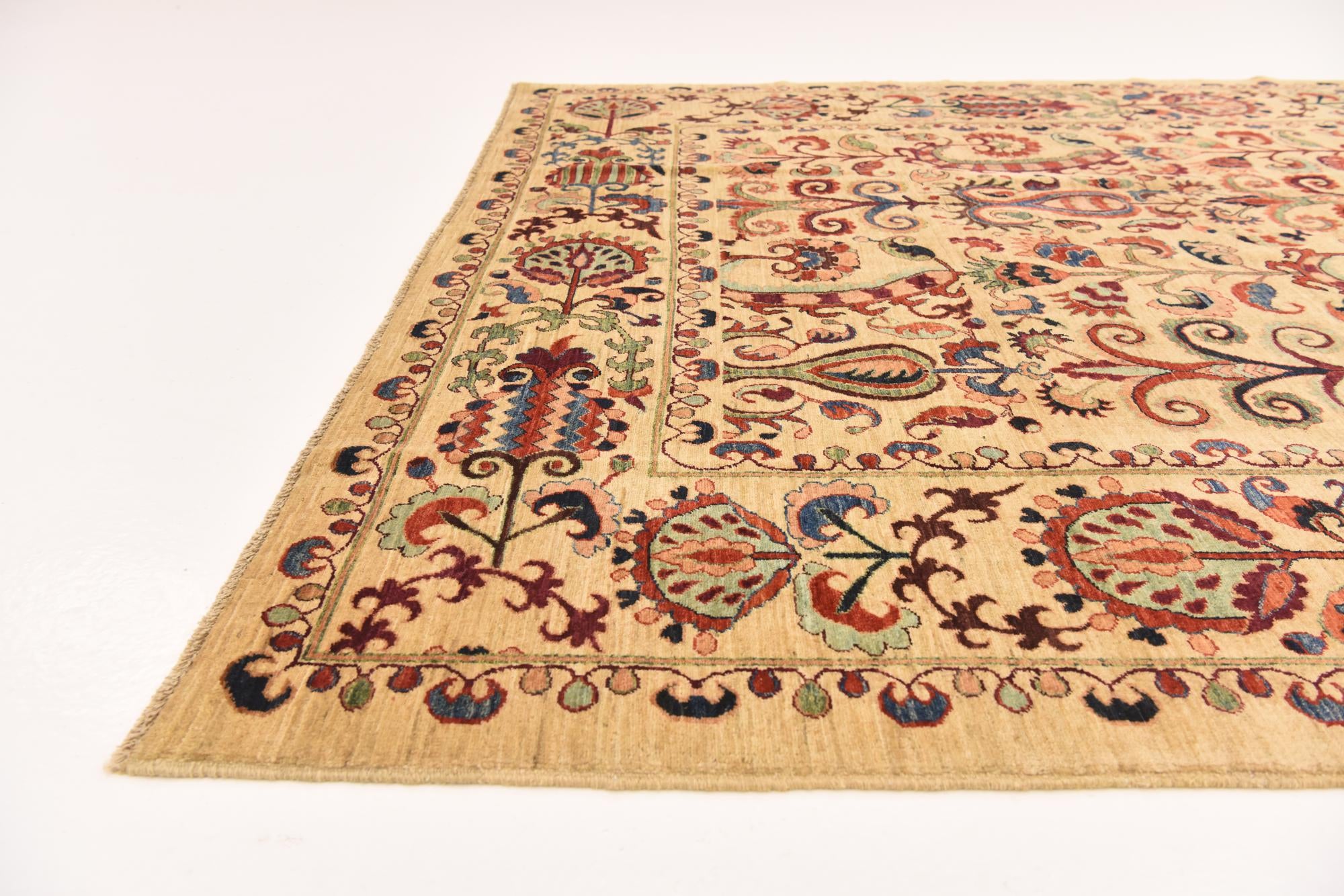 6' 3 x 8' 4 Hand Knotted Ariana Ziegler Oriental Rug