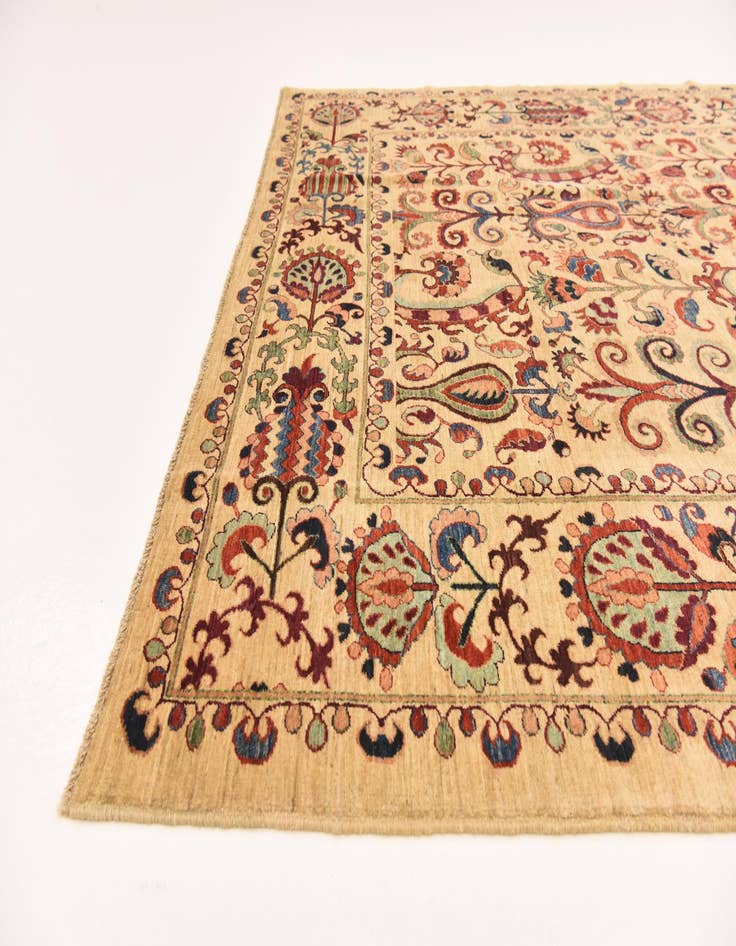 Detail image of 6' 3 x 8' 4  Hand Knotted Ariana Ziegler Oriental Rug