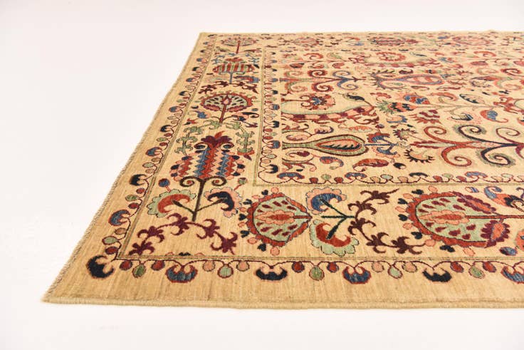 Detail image of 6' 3 x 8' 4 Hand Knotted Ariana Ziegler Oriental Rug