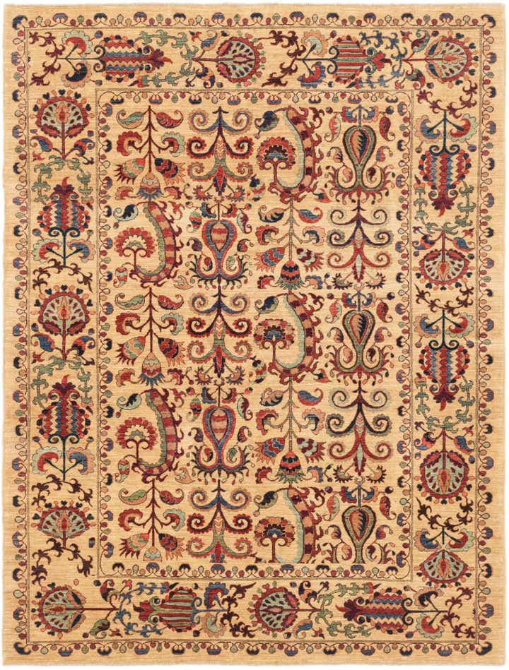 6' 3 x 8' 4 Hand Knotted Ariana Ziegler Oriental Rug