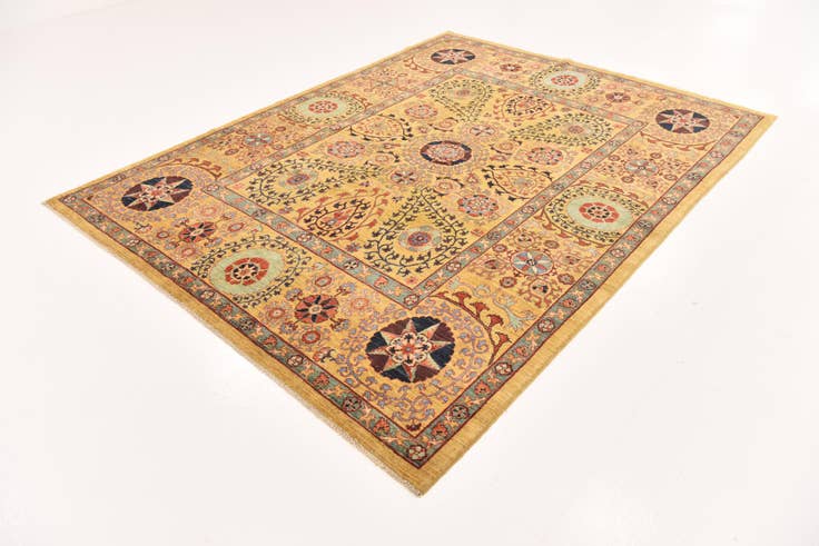 Detail image of 6' 7 x 8' 8 Hand Knotted Ariana Ziegler Oriental Rug