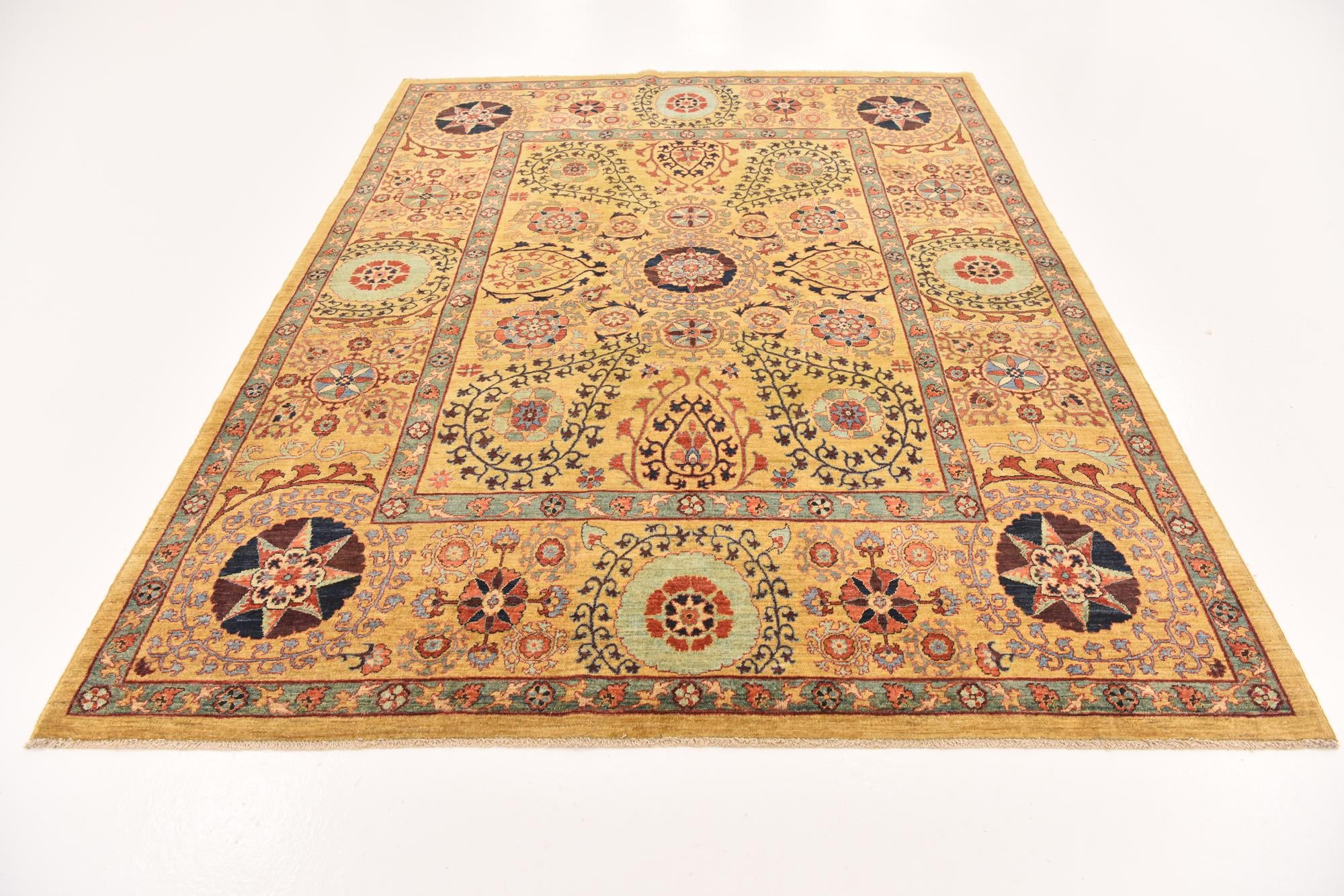 6' 7 x 8' 8 Hand Knotted Ariana Ziegler Oriental Rug