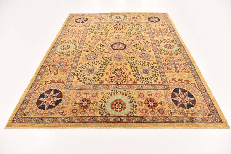 Detail image of 6' 7 x 8' 8 Hand Knotted Ariana Ziegler Oriental Rug