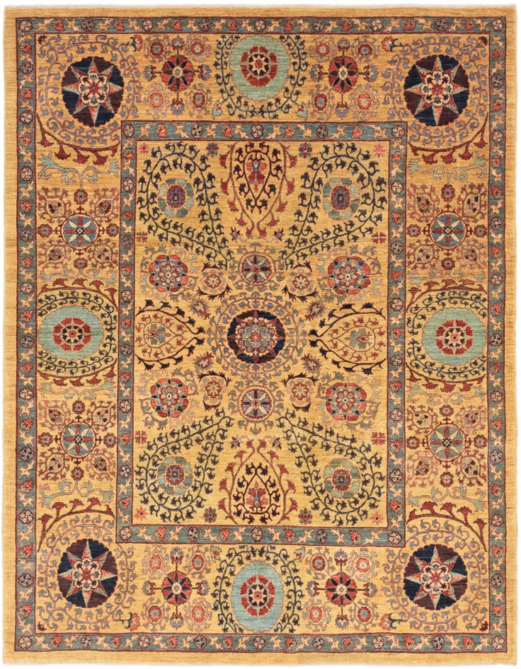 Detail image of 6' 7 x 8' 8 Hand Knotted Ariana Ziegler Oriental Rug