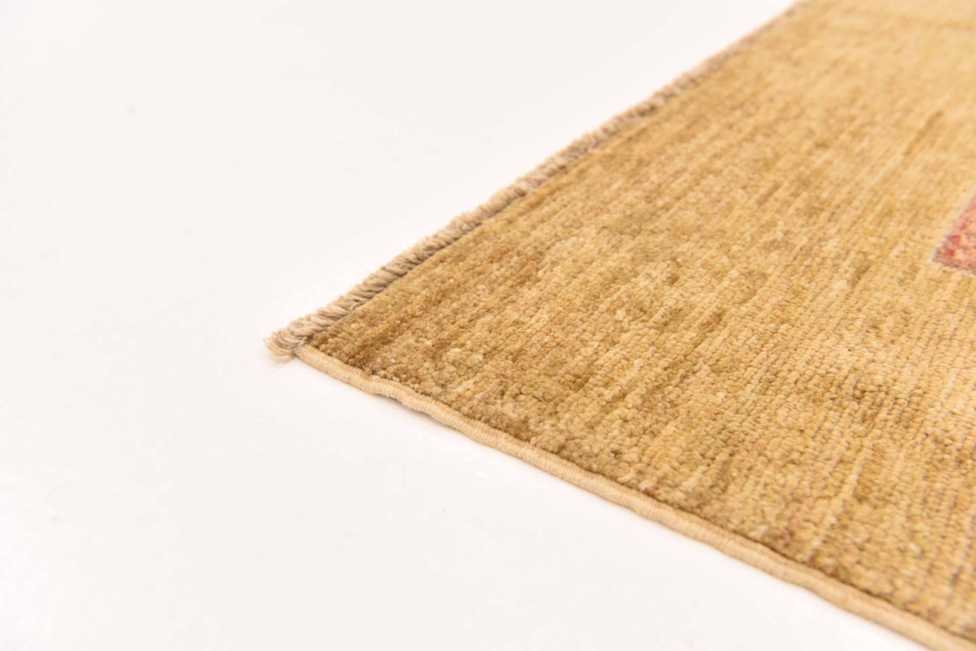 4' x 6' 2 Hand Knotted Ariana Ziegler Rug