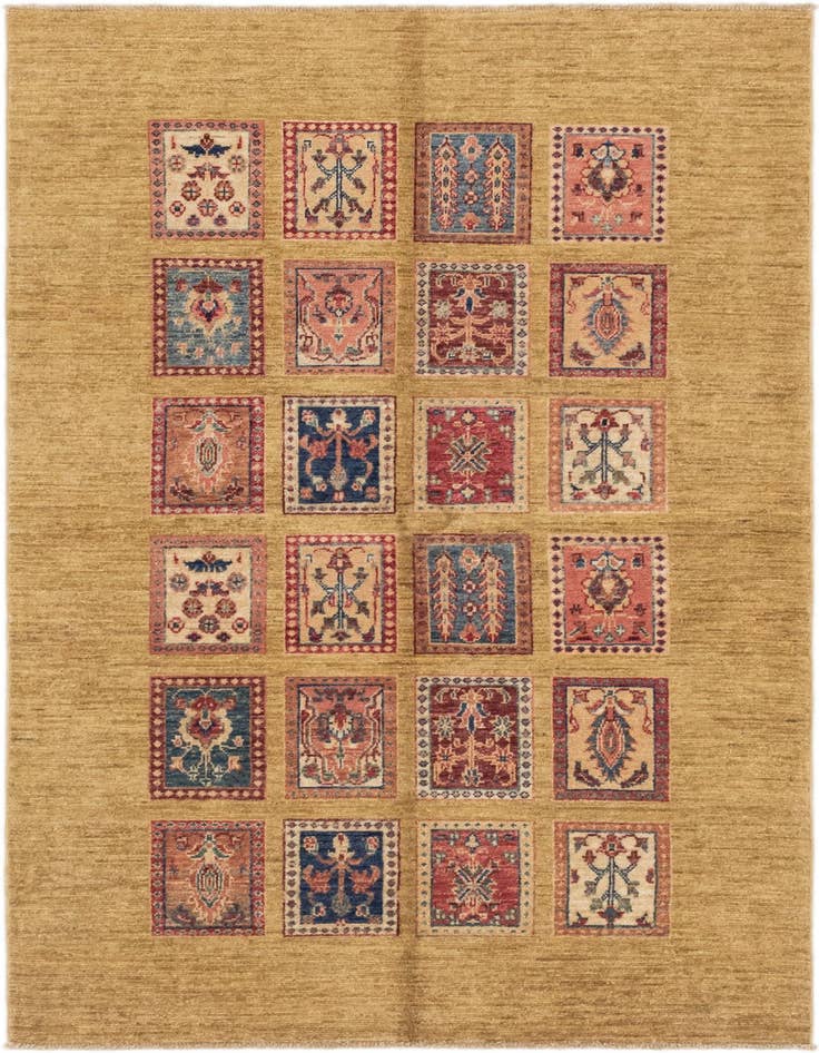 Detail image of 4' x 6' 2 Hand Knotted Ariana Ziegler Rug
