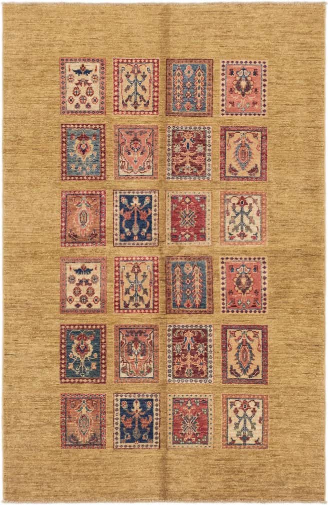 4' x 6' 2 Hand Knotted Ariana Ziegler Rug