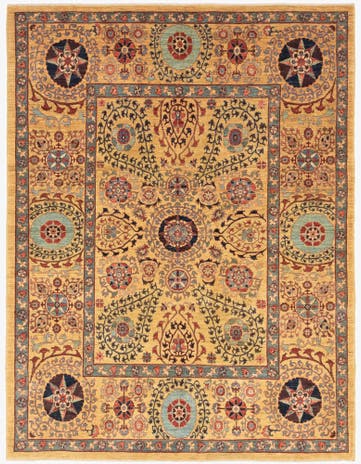 6' 7 x 8' 8 Hand Knotted Ariana Ziegler Oriental Rug