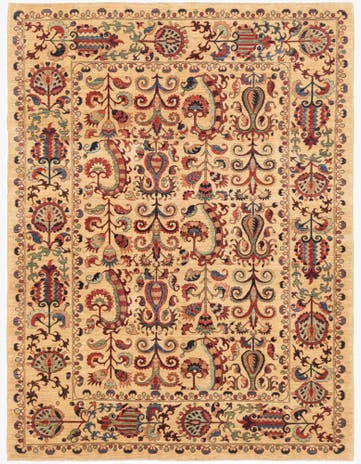 6' 3 x 8' 4 Hand Knotted Ariana Ziegler Oriental Rug
