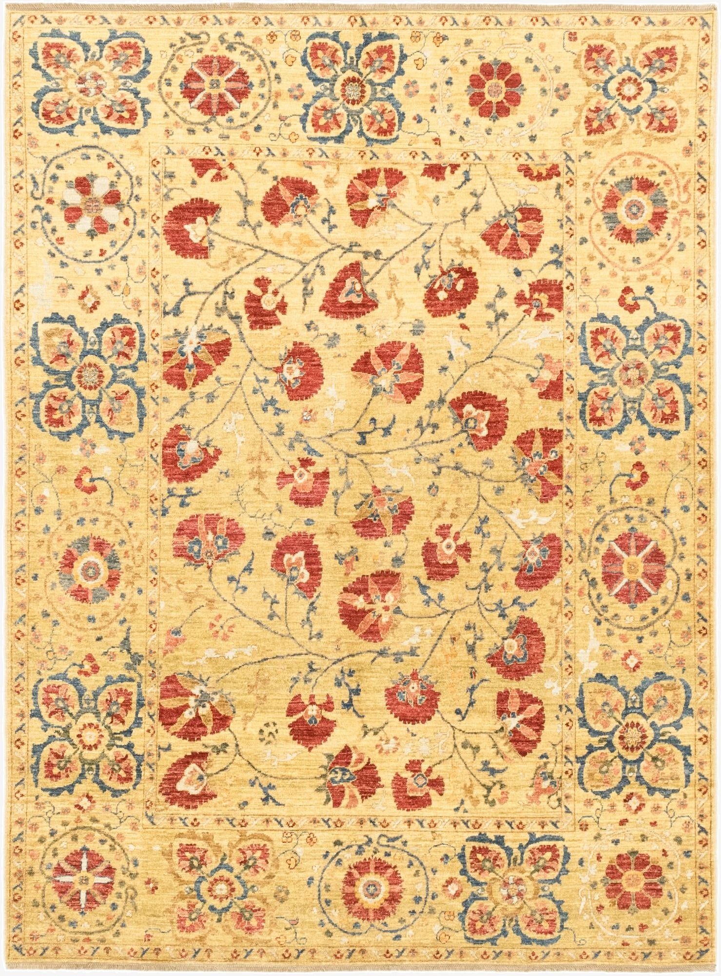 5' 2 x 6' 11  Hand Knotted Ariana Ziegler Oriental Rug