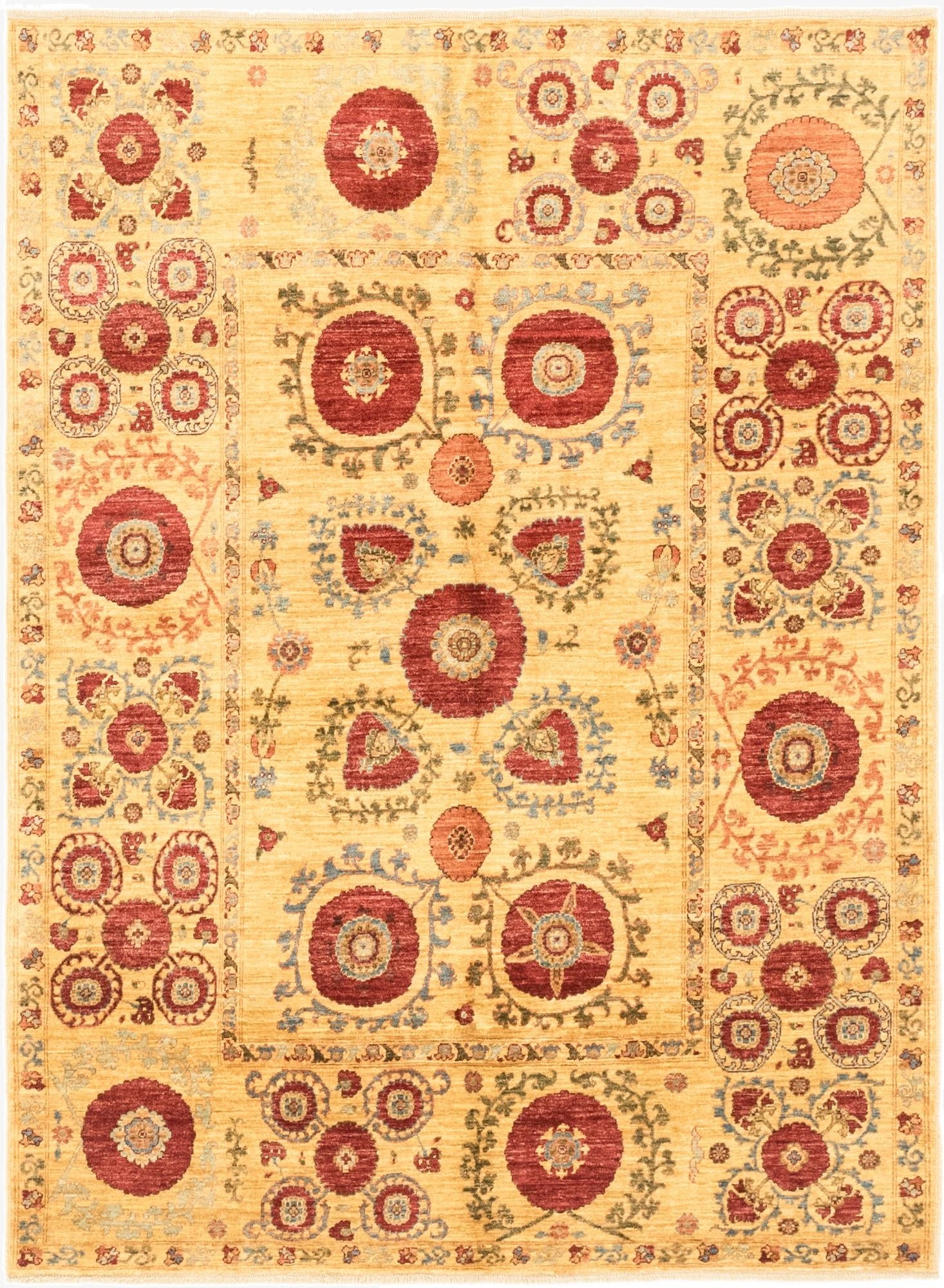 5' x 6' 9  Hand Knotted Ariana Ziegler Oriental Rug