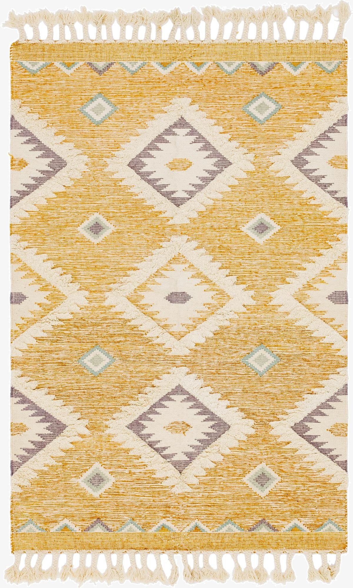Primary image 6' 1 x 9'  Hand Woven Arizona Wool Rug