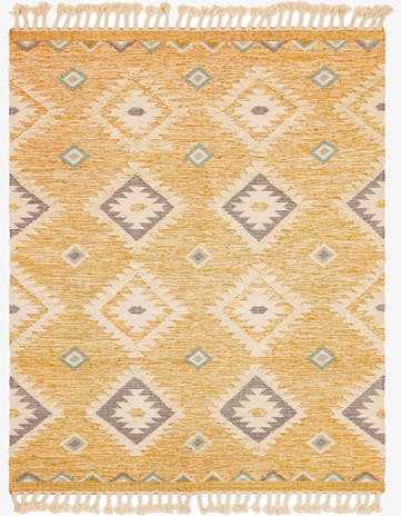 Gold Hand Woven Arizona Wool Rug