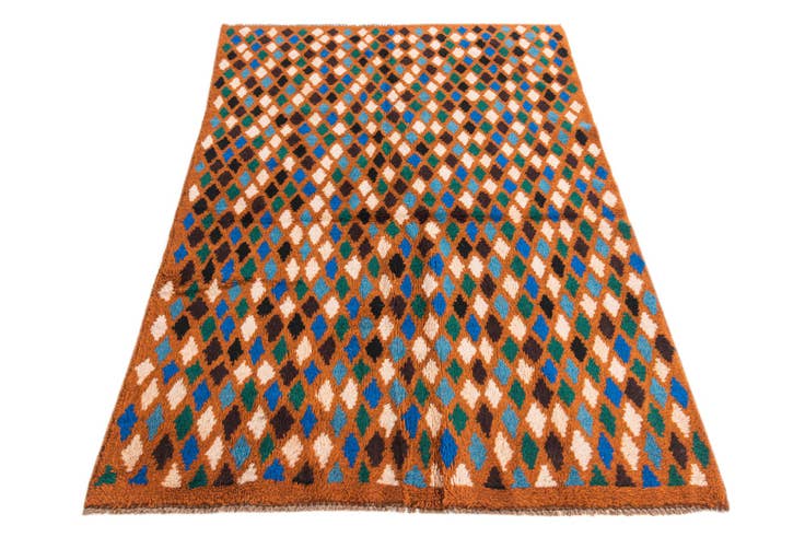 Detail image of 3' 9 x 5' 10 Hand Knotted Balouch Wool Rug
