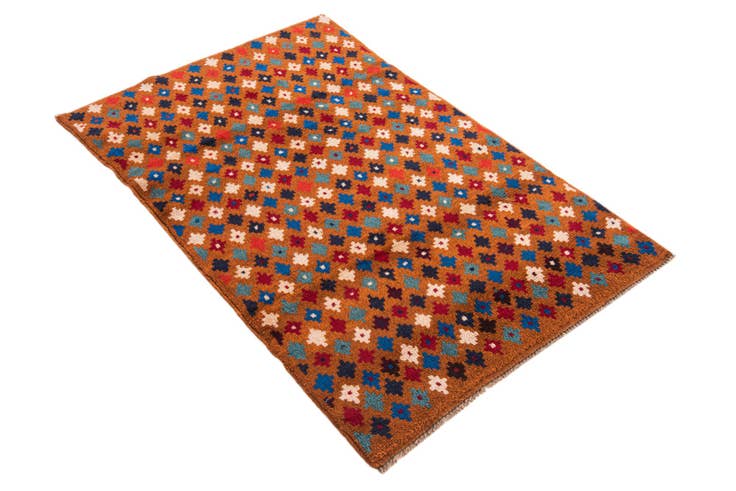 Detail image of 2' 10 x 4' 6 Hand Knotted Balouch Wool Rug