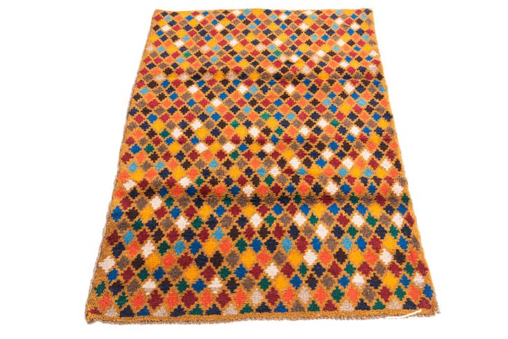 Detail image of 3' x 4' 7 Hand Knotted Balouch Wool Rug