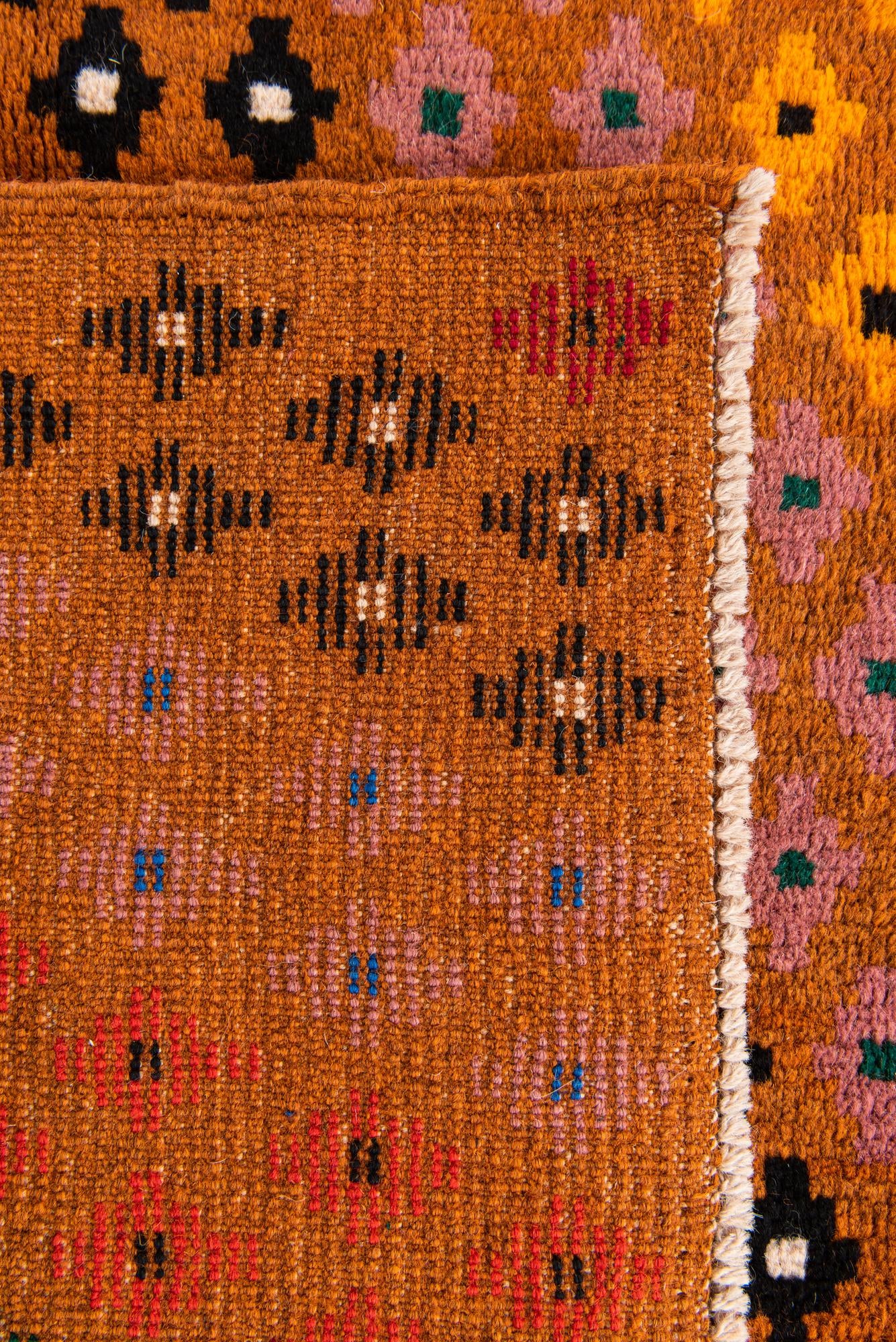 5' 1 x 6' 7 Hand Knotted Balouch Wool Rug