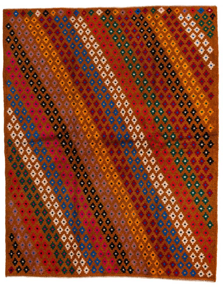 Detail image of 5' 1 x 6' 7 Hand Knotted Balouch Wool Rug
