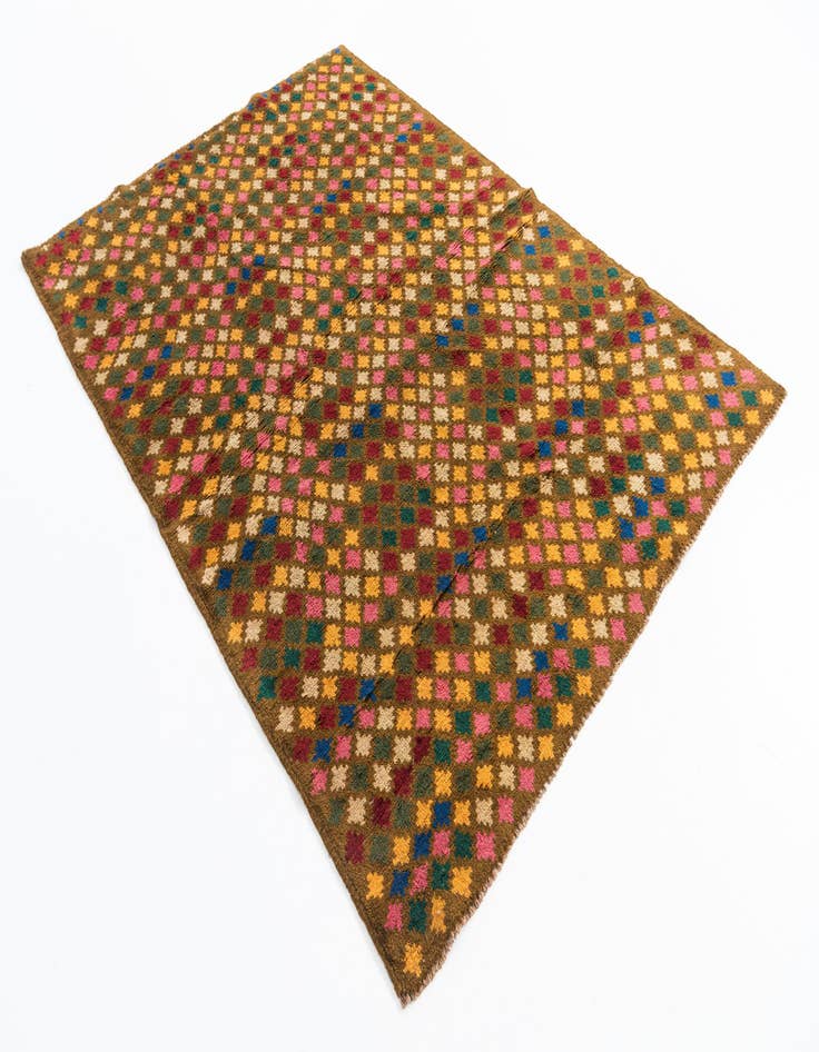 Detail image of 5' x 6' 10  Hand Knotted Balouch Wool Rug