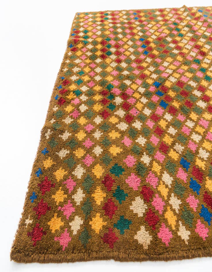 Detail image of 5' x 6' 10  Hand Knotted Balouch Wool Rug