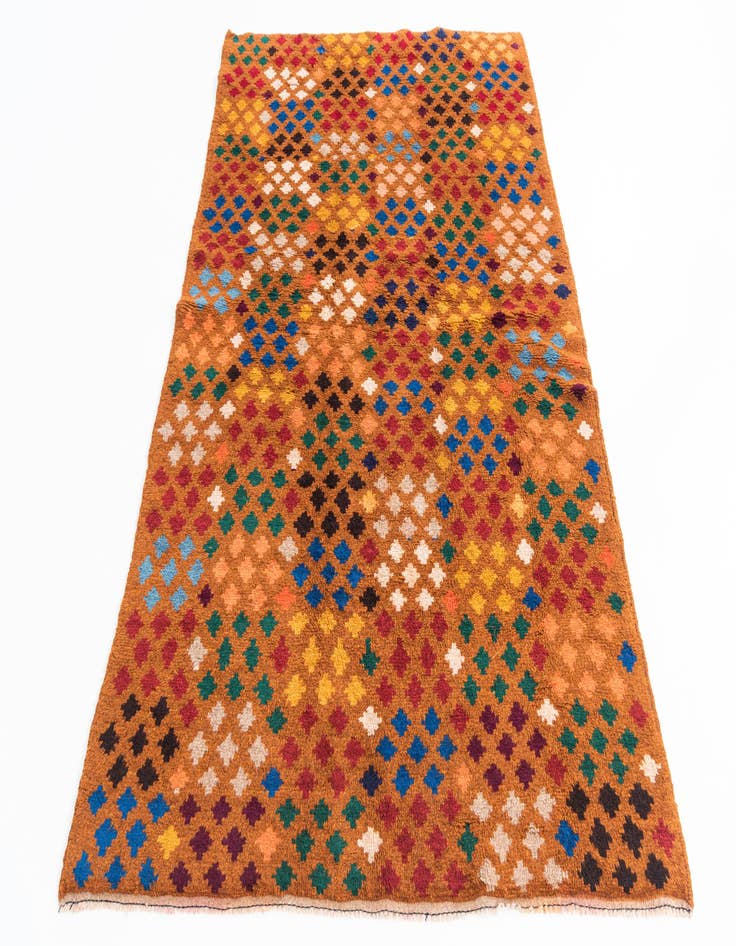 Detail image of 4' 8 x 7'  Hand Knotted Balouch Wool Rug