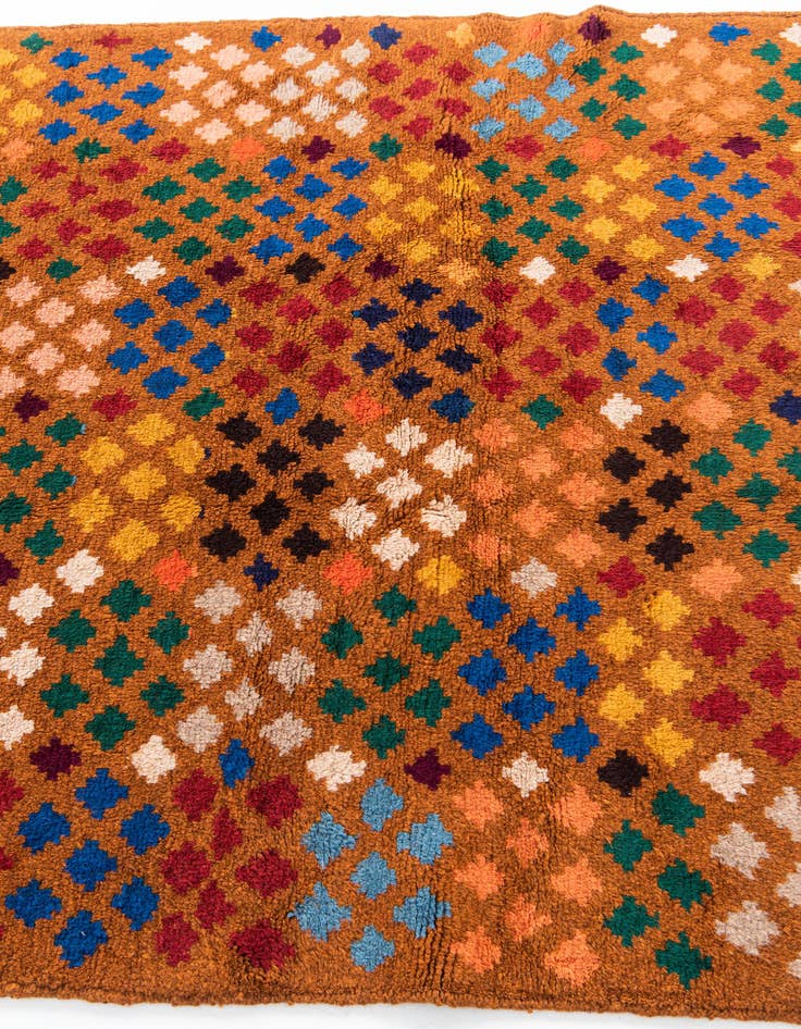 Detail image of 4' 8 x 7'  Hand Knotted Balouch Wool Rug