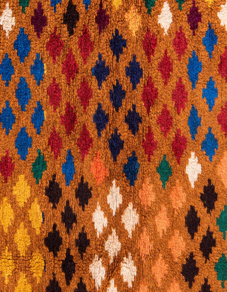 Detail image of 4' 8 x 7'  Hand Knotted Balouch Wool Rug