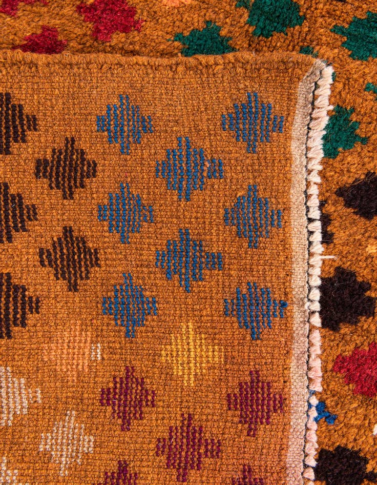 Detail image of 4' 8 x 7'  Hand Knotted Balouch Wool Rug