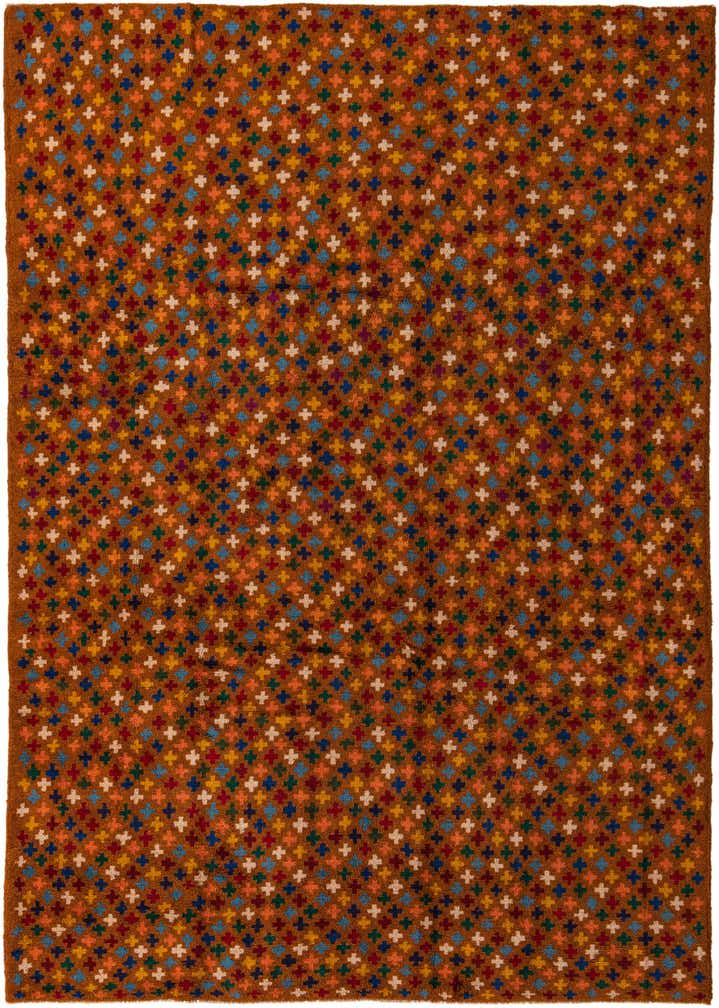 6' 8 x 9' 7 Hand Knotted Balouch Wool Rug