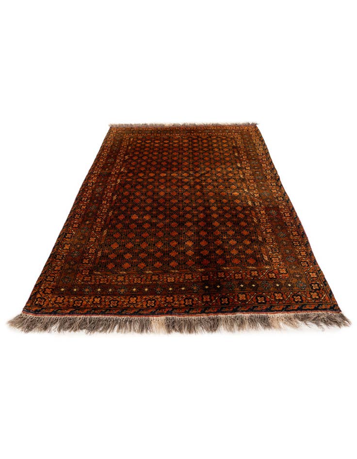 Detail image of 4' 9 x 7' 4 Hand Knotted Balouch Persian Wool Rug