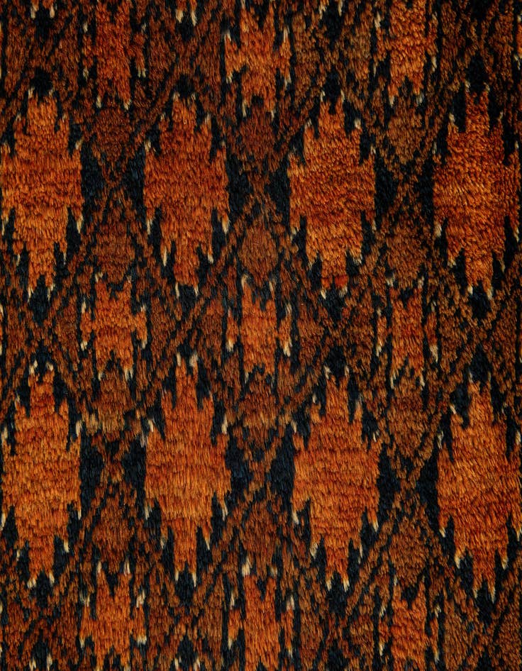 Detail image of 4' 9 x 7' 4 Hand Knotted Balouch Persian Wool Rug