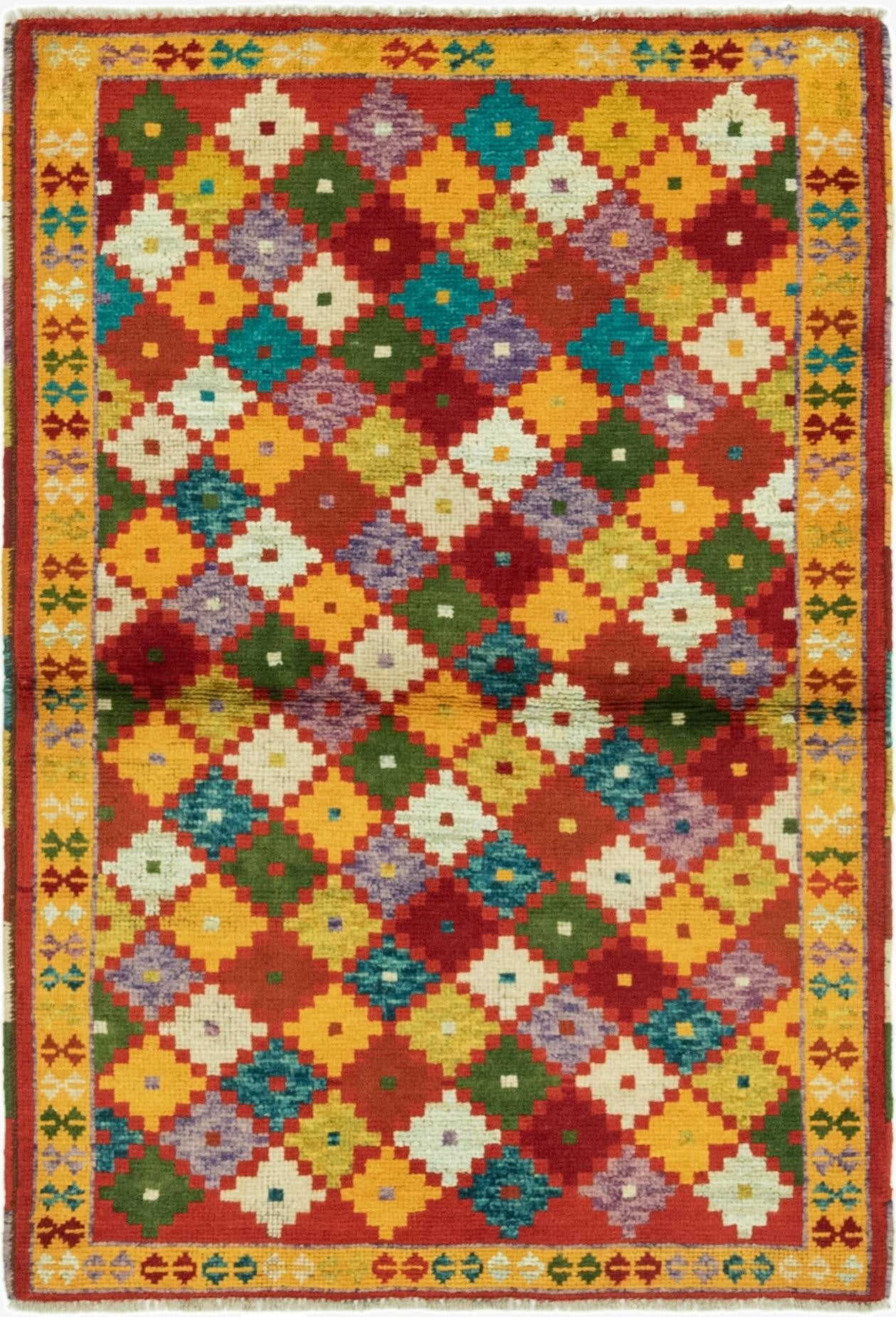 3' 2 x 4' 9  Hand Knotted Balouch Rug