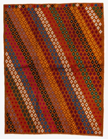 5' 1 x 6' 7 Hand Knotted Balouch Wool Rug