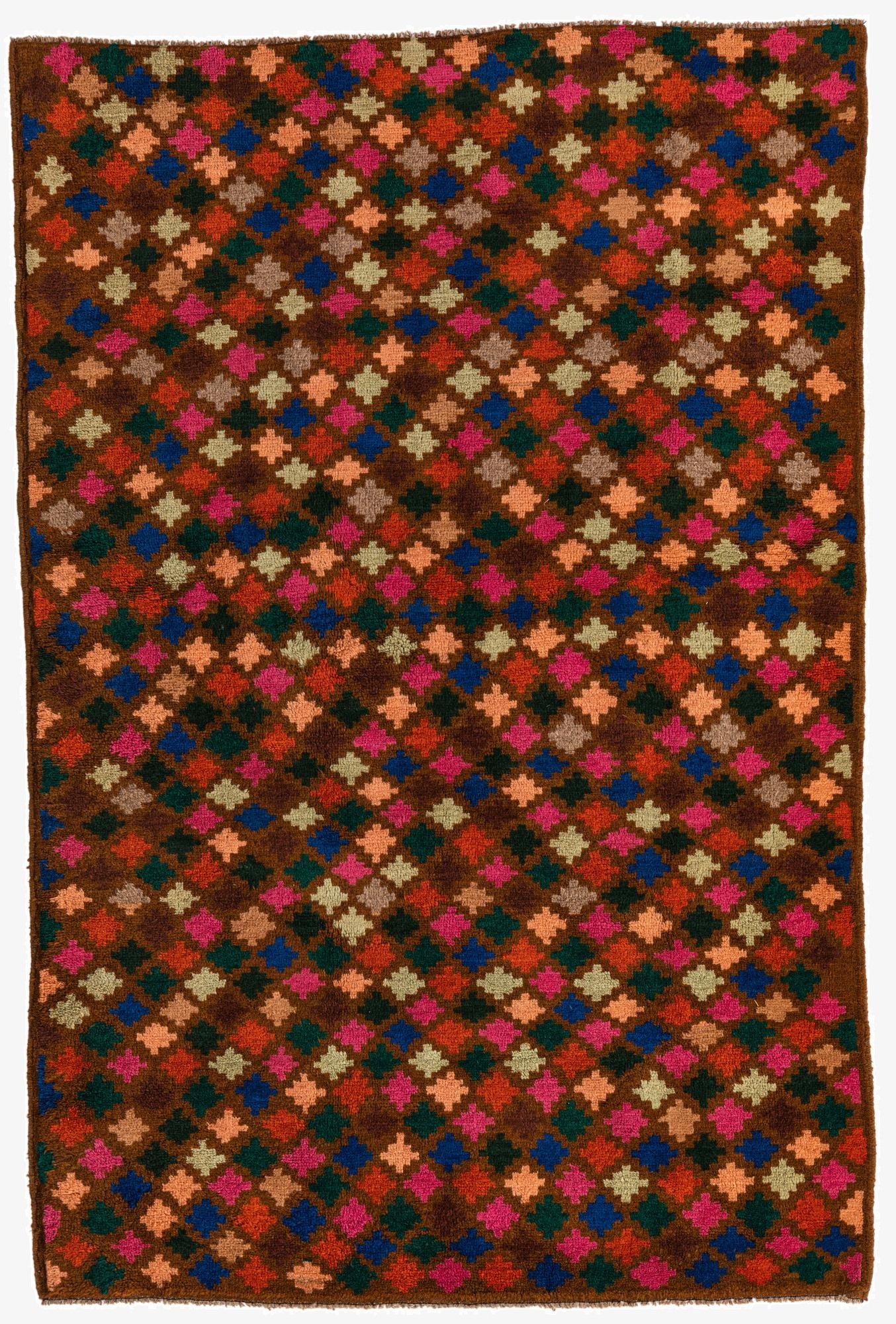 4' 7 x 6' 10  Hand Knotted Balouch Wool Rug