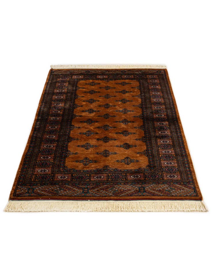 Detail image of 3' 2 x 4' 11 Hand Knotted Bokhara Oriental Wool Rug
