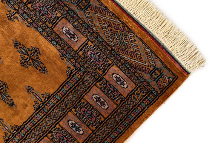 3' 2 x 4' 11 Hand Knotted Bokhara Oriental Wool Rug