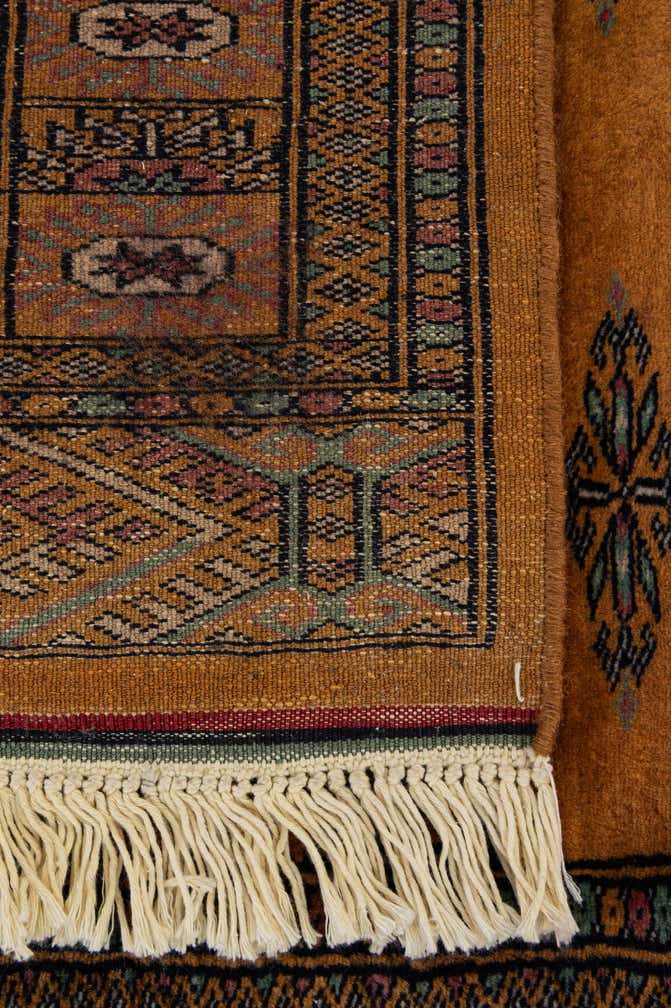 3' 2 x 4' 11 Hand Knotted Bokhara Oriental Wool Rug