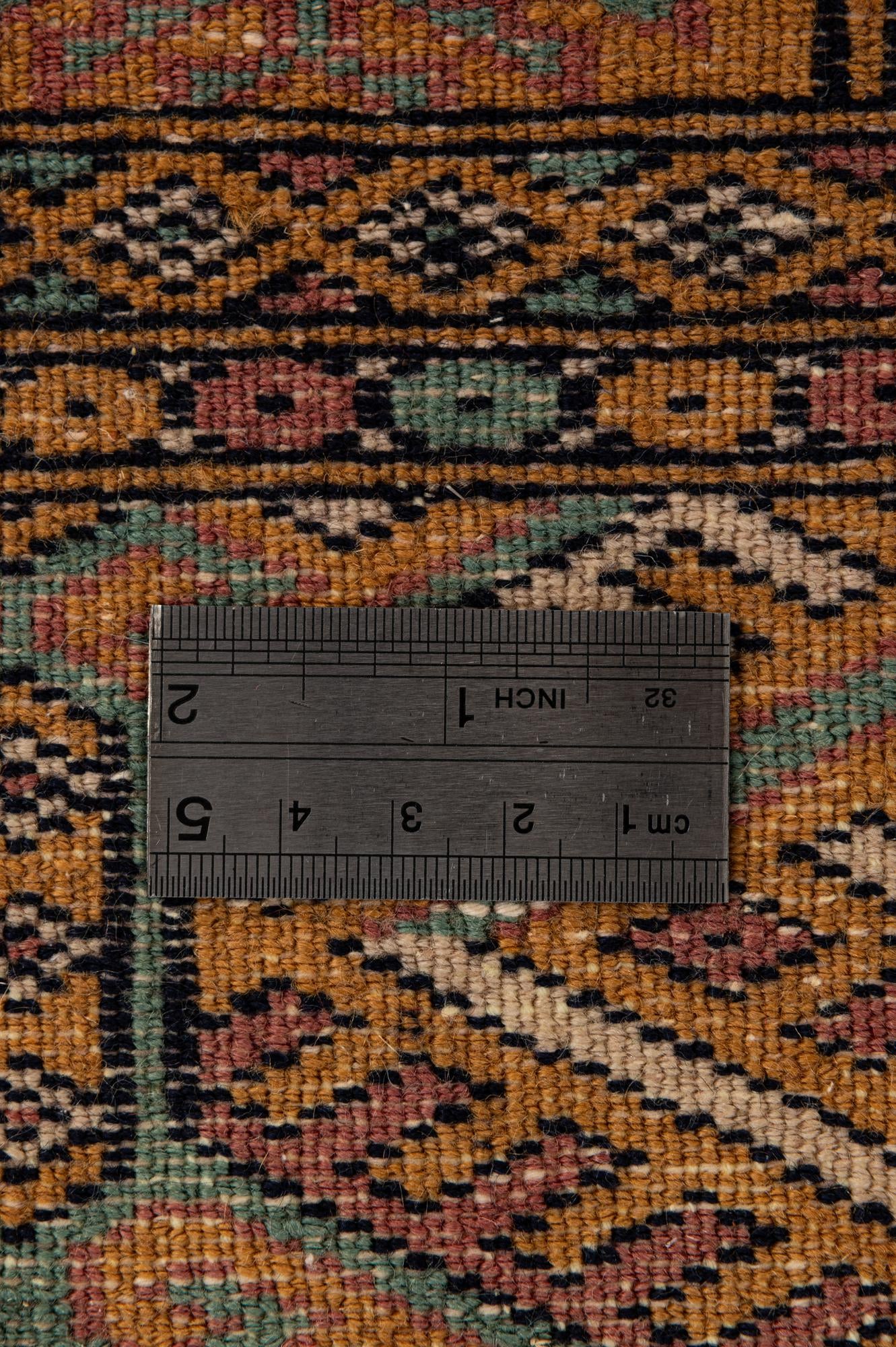 3' 2 x 4' 11 Hand Knotted Bokhara Oriental Wool Rug