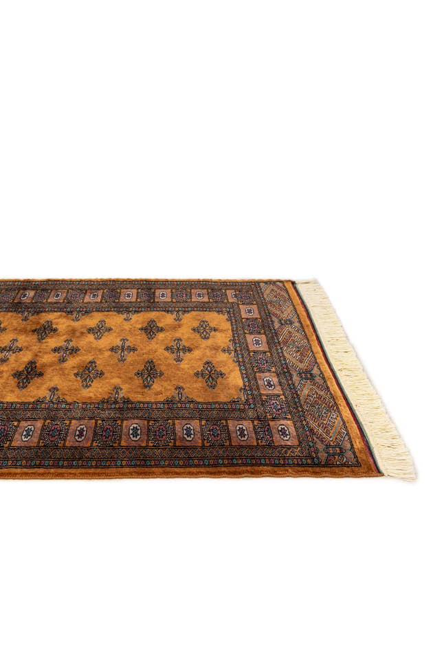 Detail image of 3' 2 x 4' 11 Hand Knotted Bokhara Oriental Wool Rug