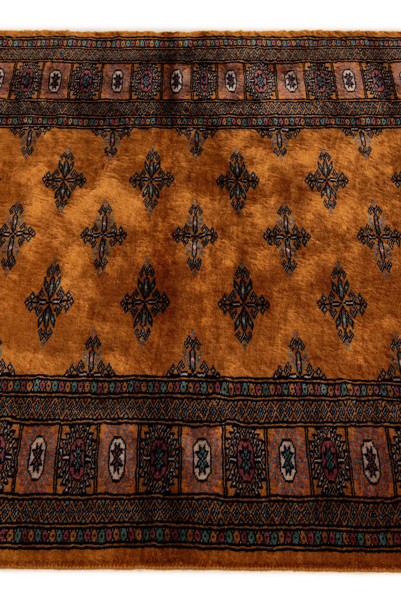 3' 2 x 4' 11 Hand Knotted Bokhara Oriental Wool Rug