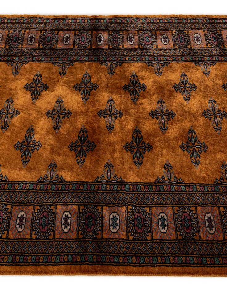 Detail image of 3' 2 x 4' 11 Hand Knotted Bokhara Oriental Wool Rug