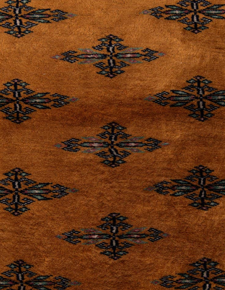 Detail image of 3' 2 x 4' 11  Hand Knotted Bokhara Oriental Wool Rug