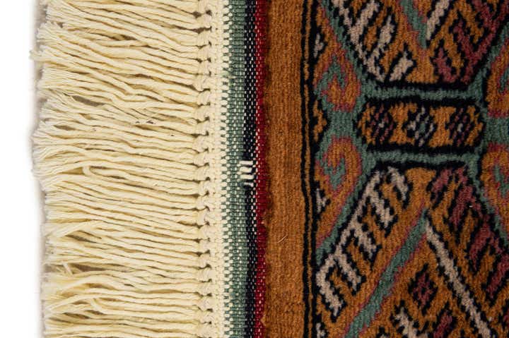3' 2 x 4' 11 Hand Knotted Bokhara Oriental Wool Rug