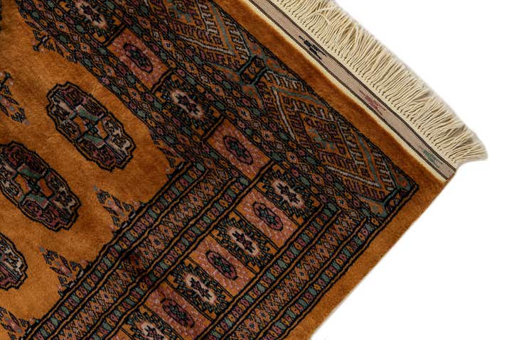 4' 6 x 6' 2 Hand Knotted Bokhara Wool Rug
